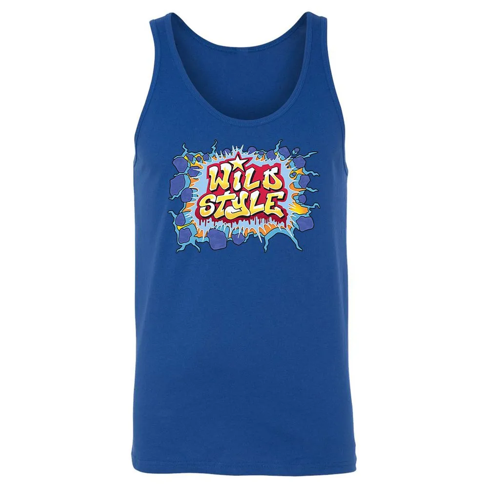Unisex Jersey Tank - Black - True Royal - 13