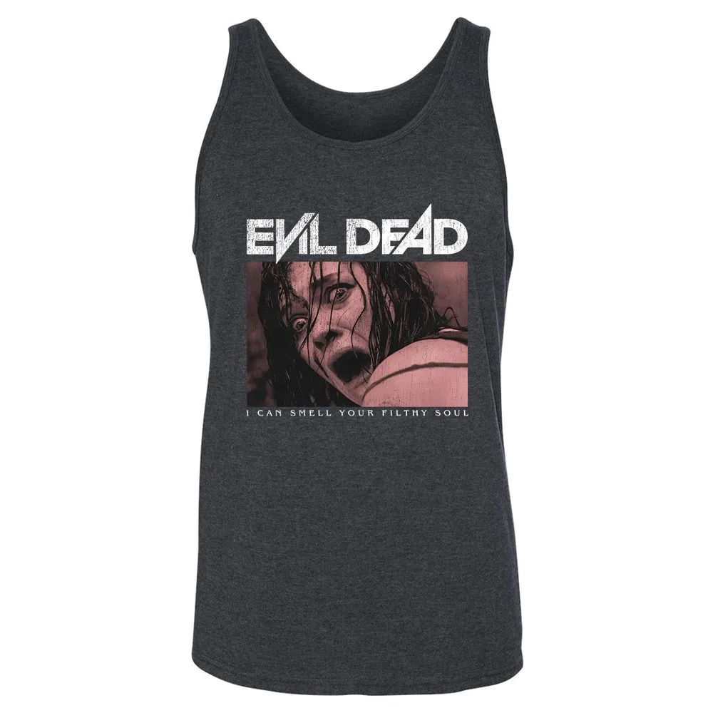 Unisex Jersey Tank - Black - Dark Grey Heather - 6