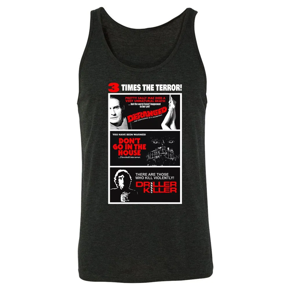 3 Times the Terror - Charcoal Black Triblend - 5