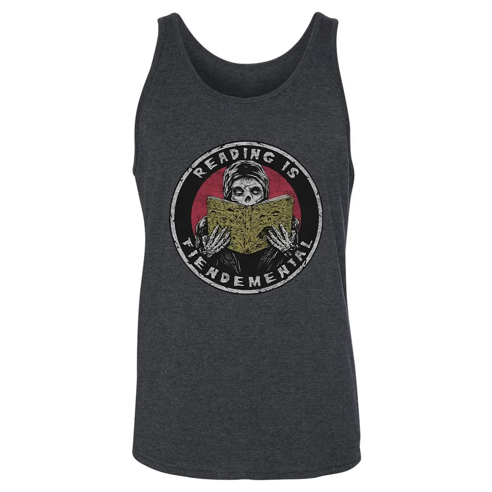 Reading Is Fiendemental - Dark Grey Heather - 6