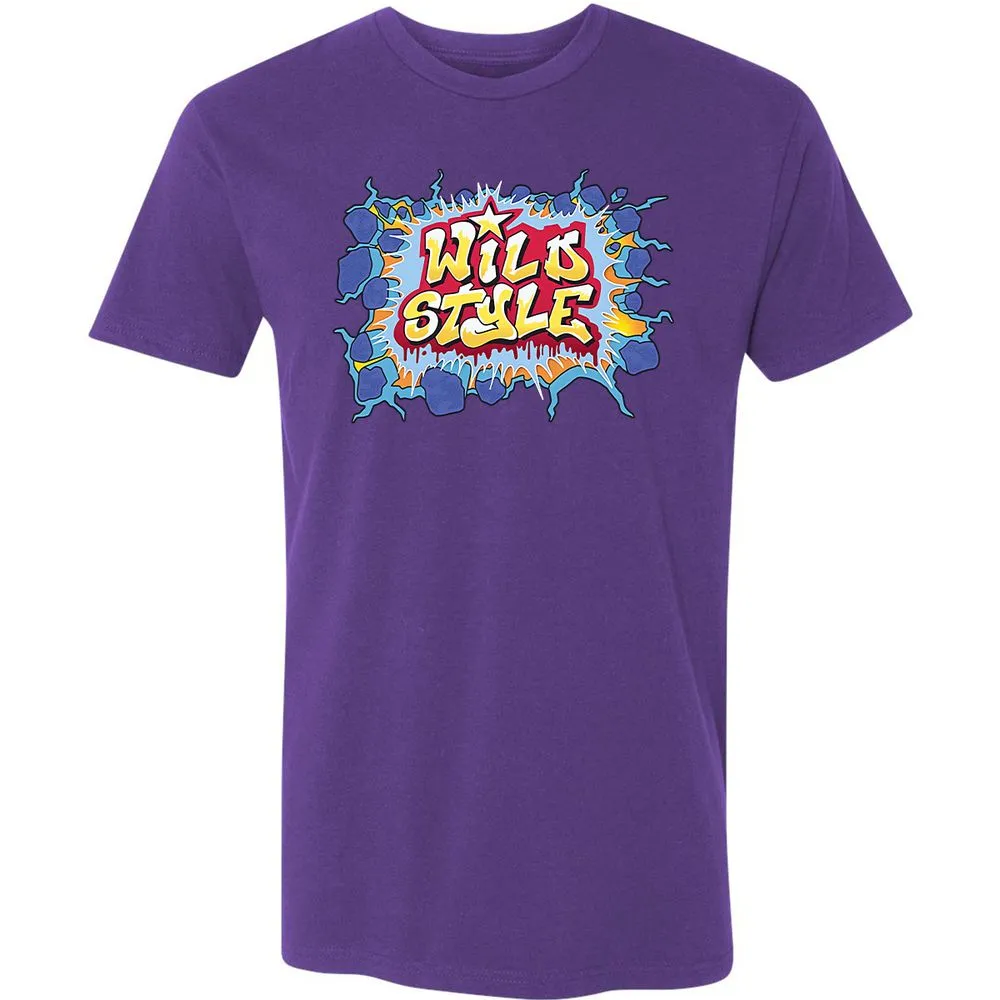 Premium Unisex T-Shirt - Black - Purple Rush - 7