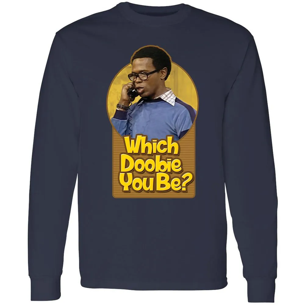 Long Sleeve T-Shirt - KJ6B2TU8 - Navy - 2