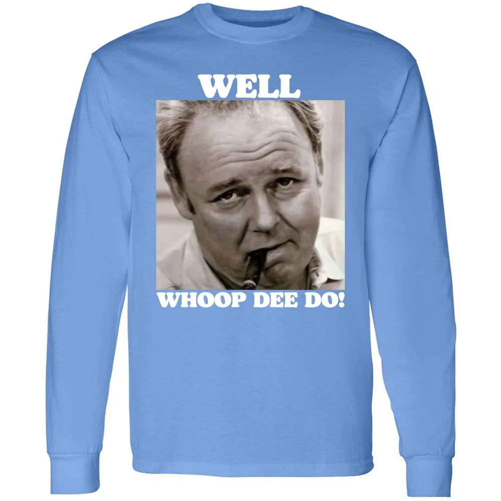 Funny 70s Tv Quote Whoop Dee Do - Carolina Blue - 12
