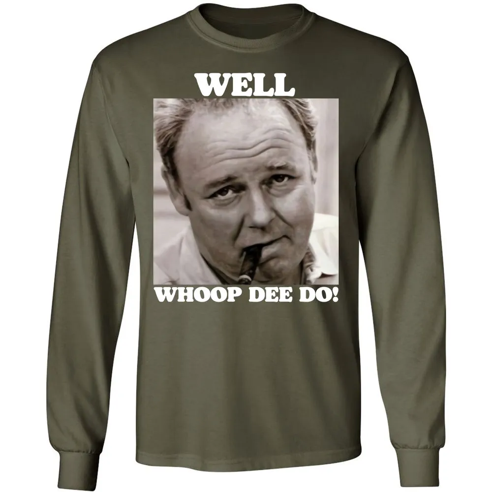 Funny 70s Tv Quote Whoop Dee Do - Military Green - 16