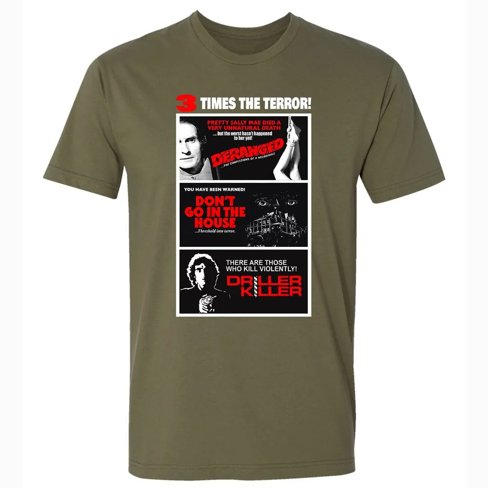 3 Times the Terror - Military Green - 5