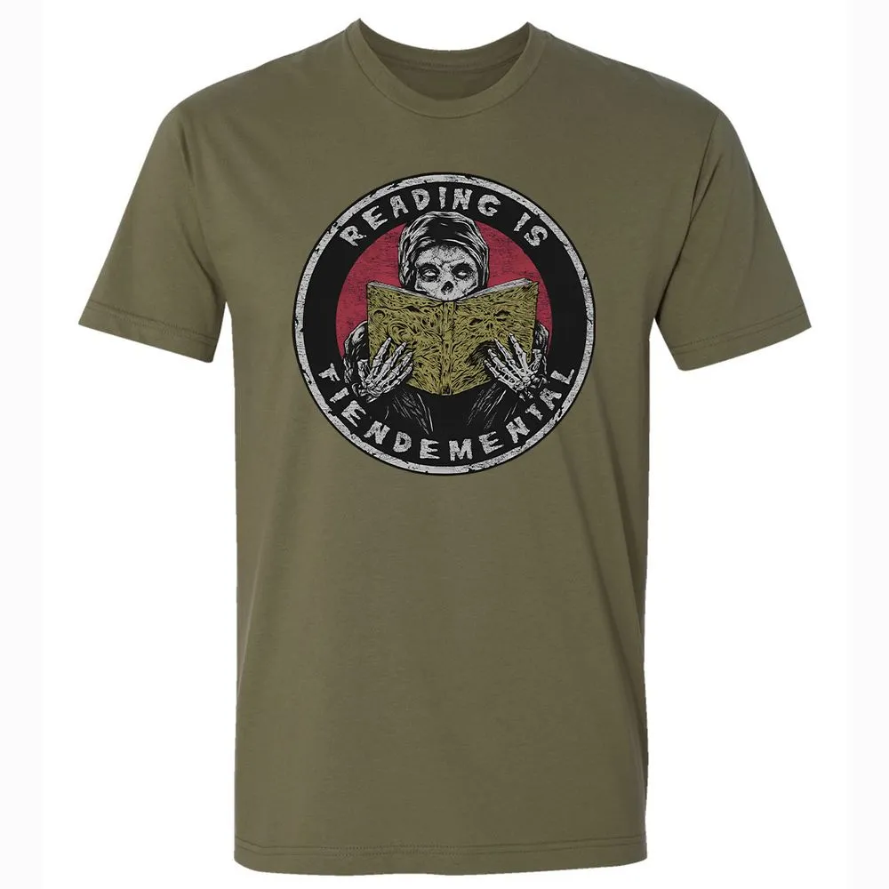 Reading Is Fiendemental - Military Green - 5