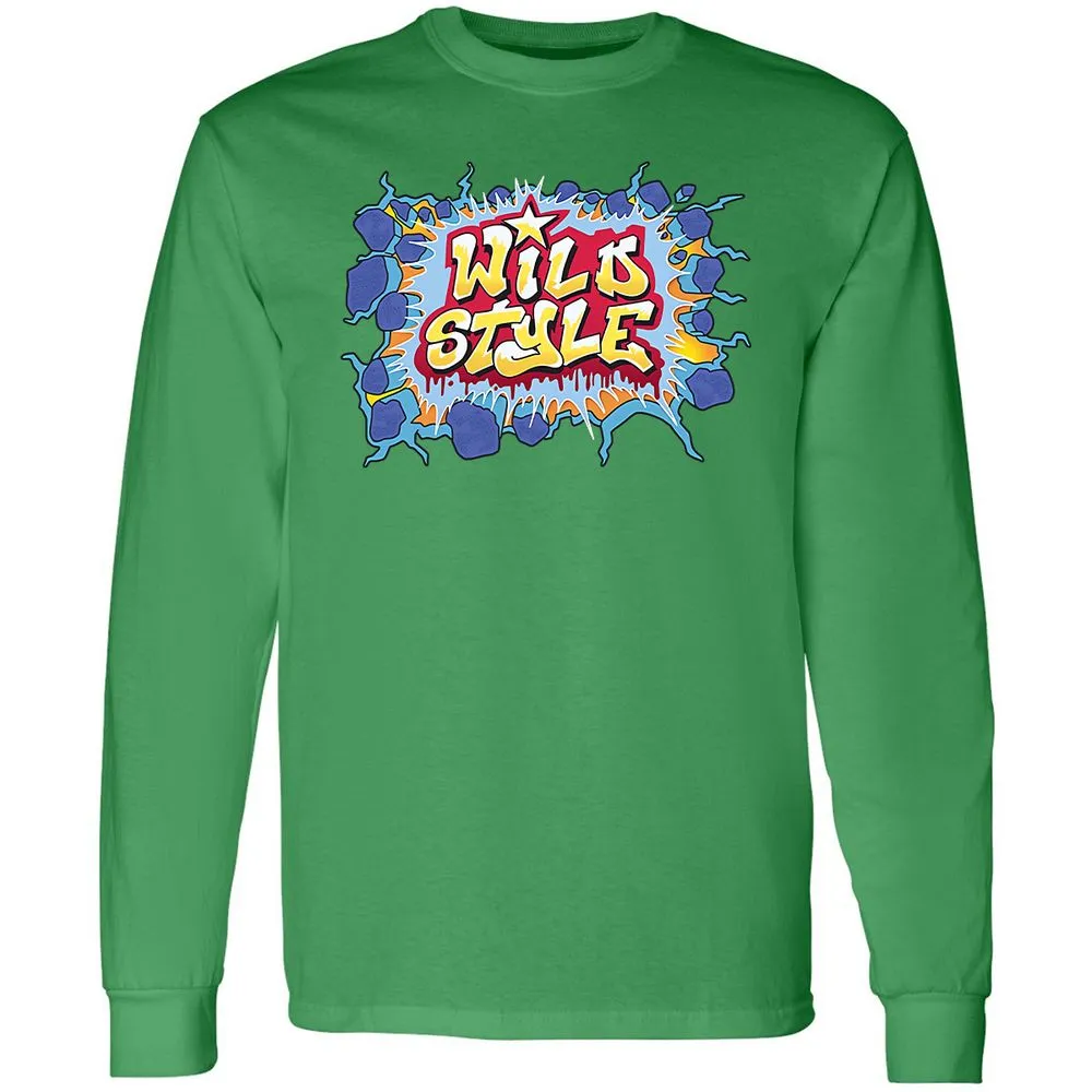 Long Sleeve T-Shirt - Black - Irish Green - 10