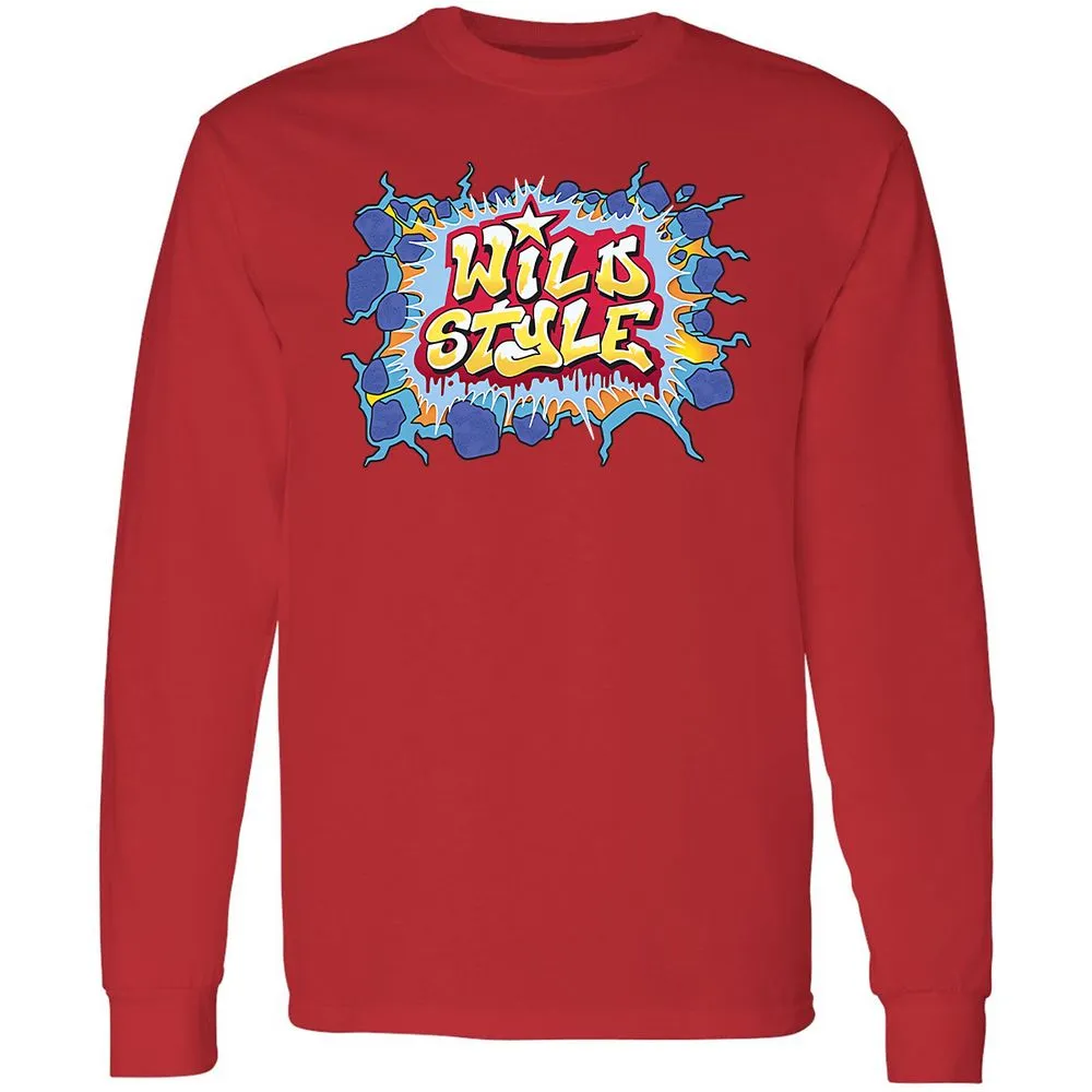 Long Sleeve T-Shirt - Black - Red - 14