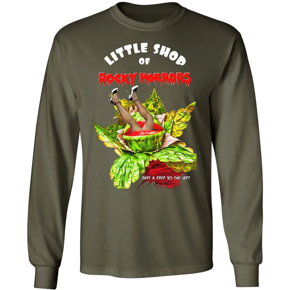 Long Sleeve T-Shirt - Black - Military Green - 16