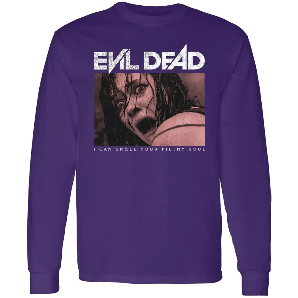 Long Sleeve T-Shirt - Black - Purple - 13