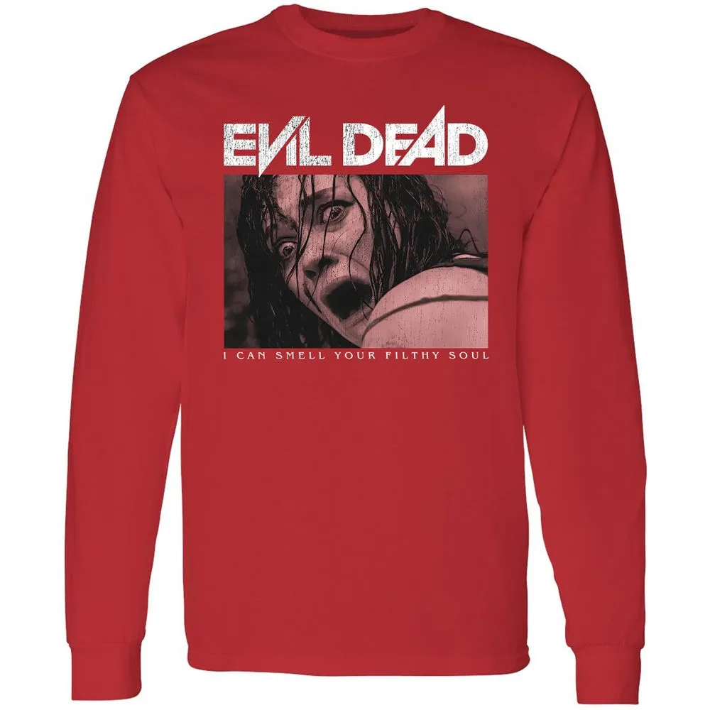 Long Sleeve T-Shirt - Black - Red - 14