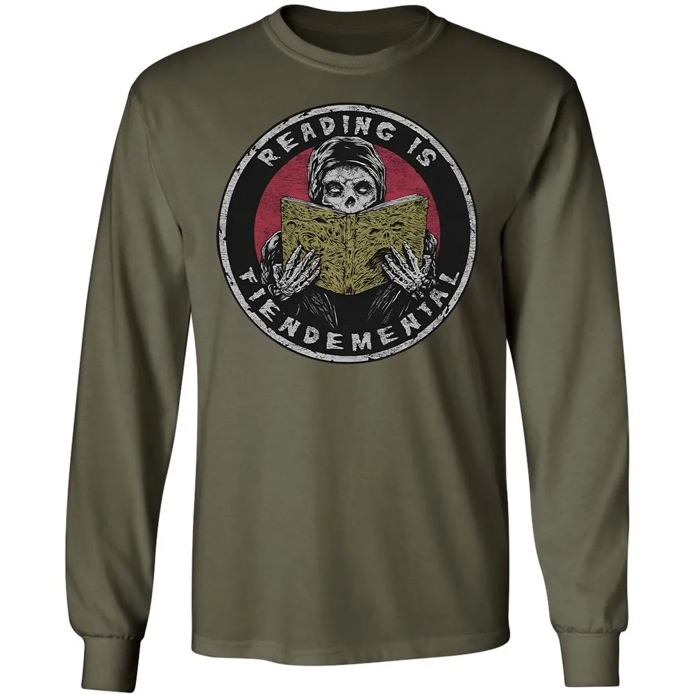 Reading Is Fiendemental - Military Green - 16
