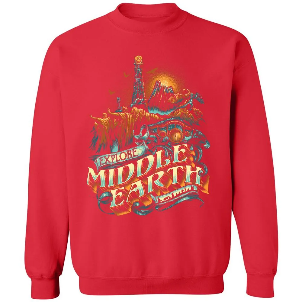 Classic Unisex Sweatshirt - KTCUDV19 - Red - 5
