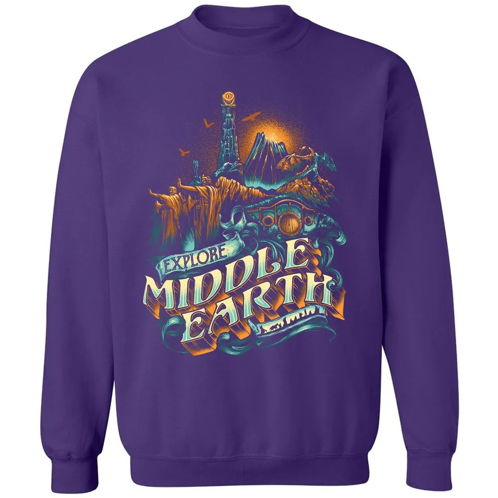 Classic Unisex Sweatshirt - KTCUDV19 - Purple - 6