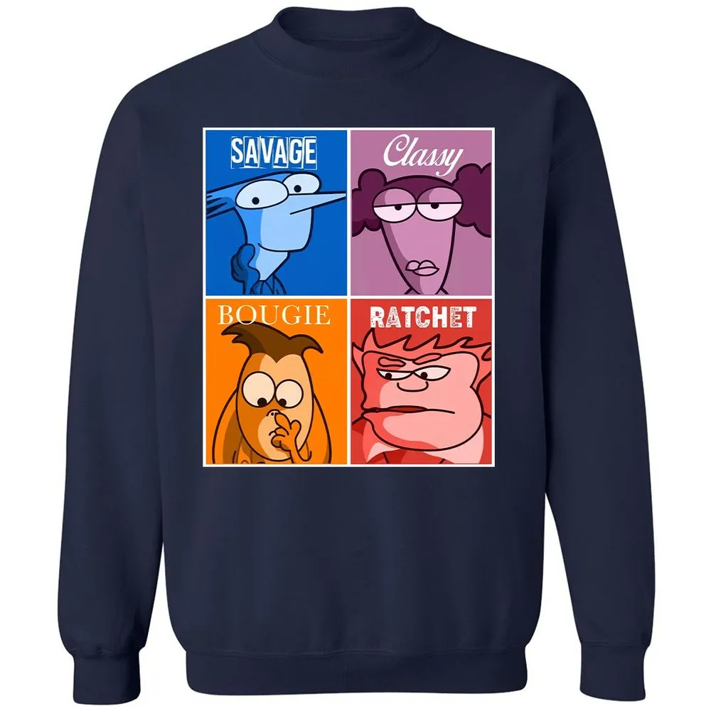 Classic Unisex Sweatshirt - 6NSDXMZ8 - Navy - 2