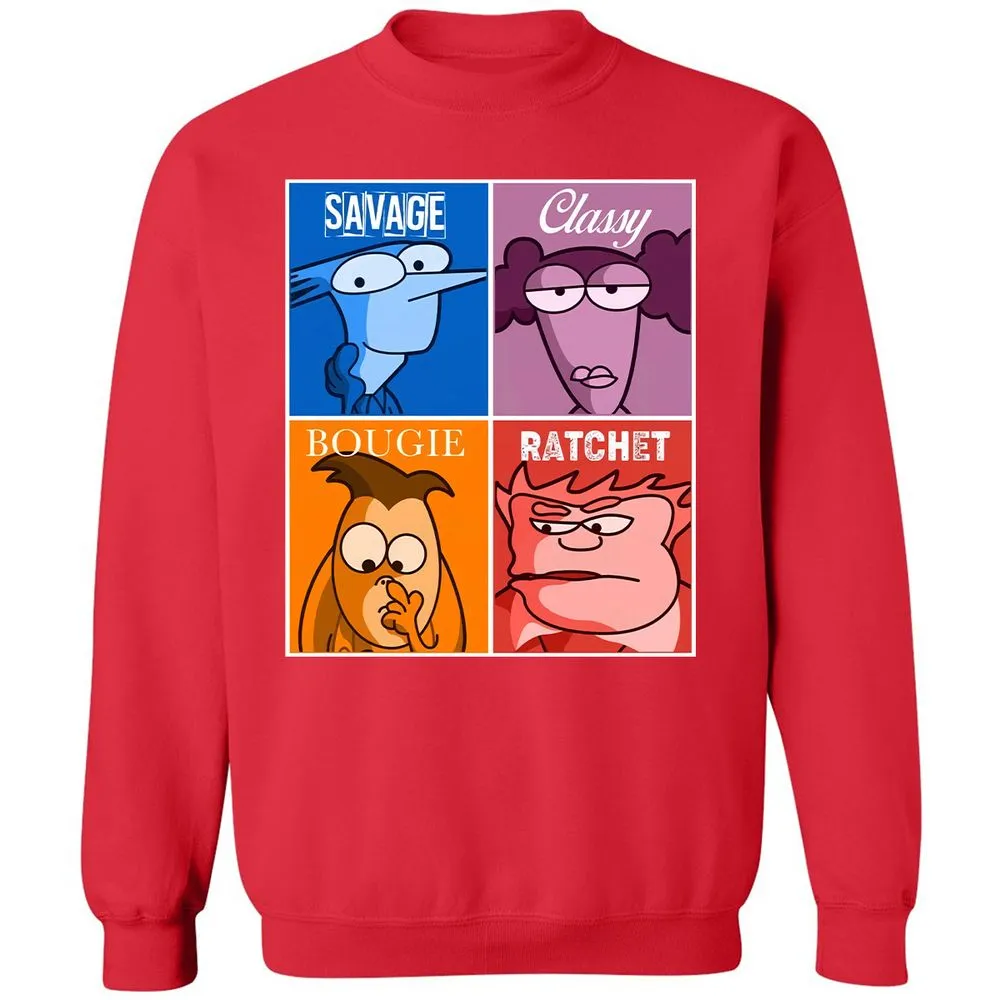 Classic Unisex Sweatshirt - 6NSDXMZ8 - Red - 5