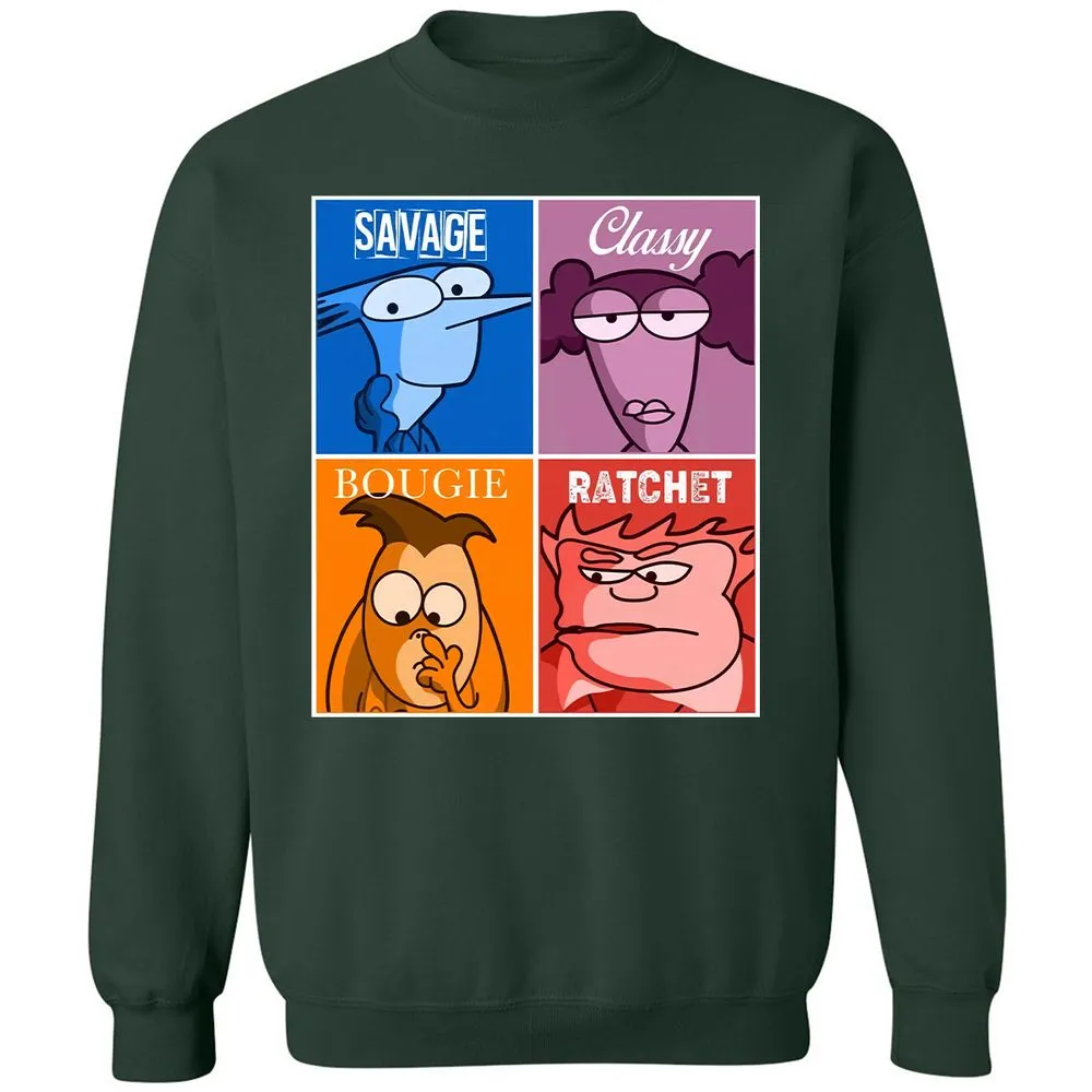 Classic Unisex Sweatshirt - 6NSDXMZ8 - Forest Green - 4