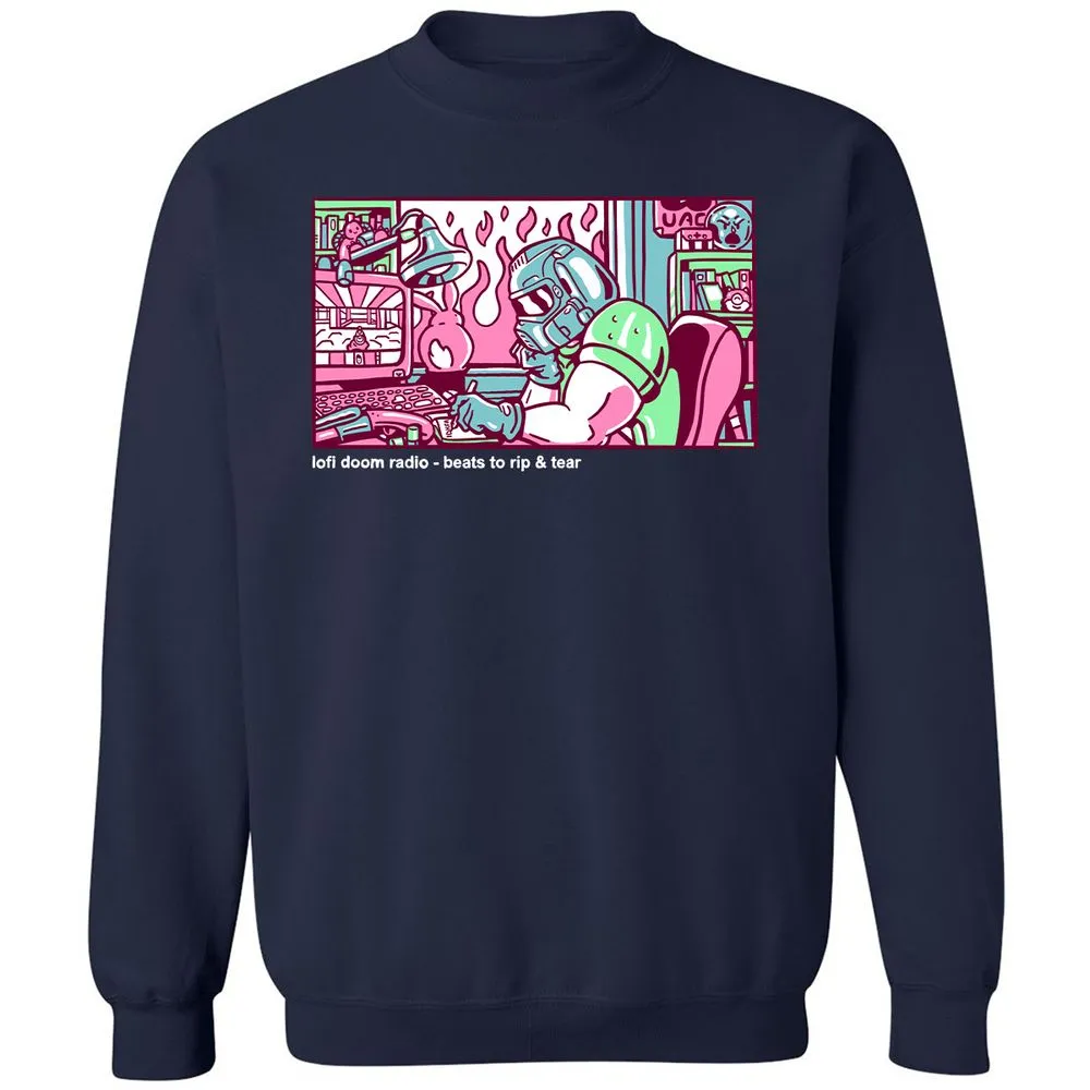 Classic Unisex Sweatshirt - UW24NGFY - Navy - 2