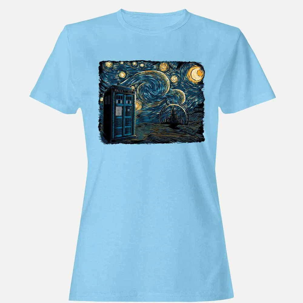 Women's T-Shirt - XAXQBYWX - Light Blue - 8