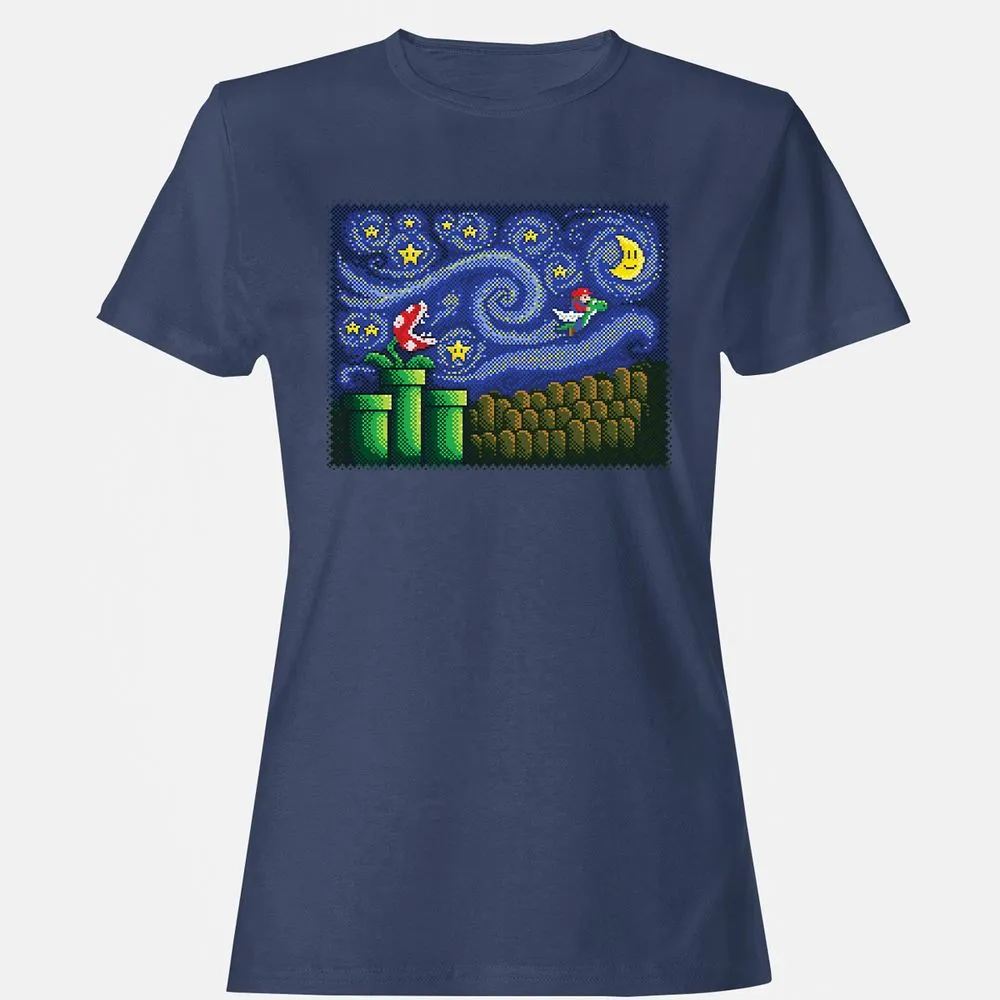 Women's T-Shirt - 3B7RV6XM - Navy - 10