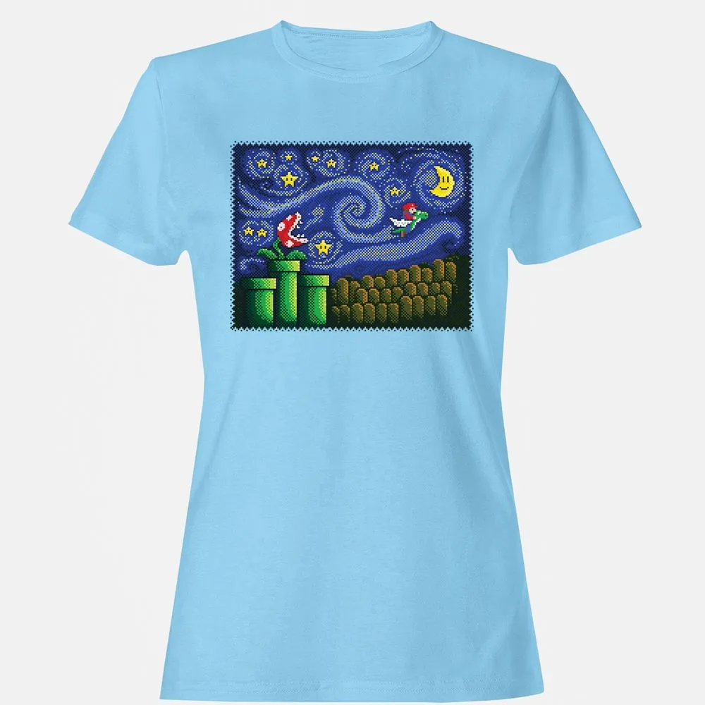 Women's T-Shirt - 3B7RV6XM - Light Blue - 8