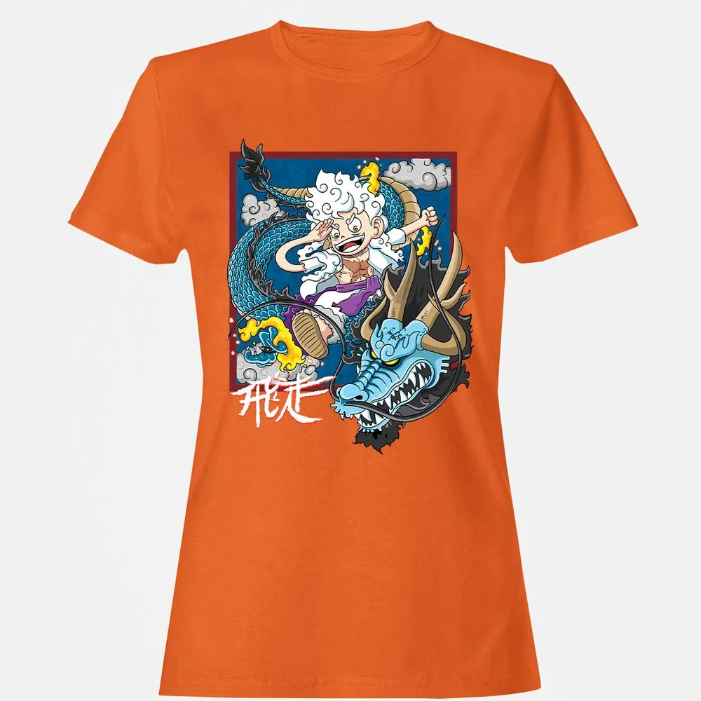 Women's T-Shirt - Q1DYXWVS - Orange - 11