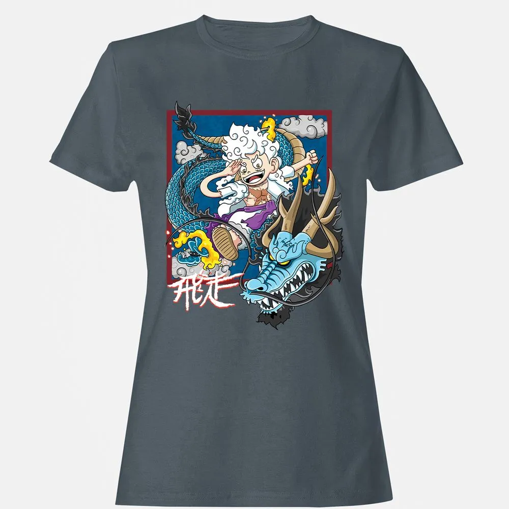 Women's T-Shirt - Q1DYXWVS - Charcoal - 3