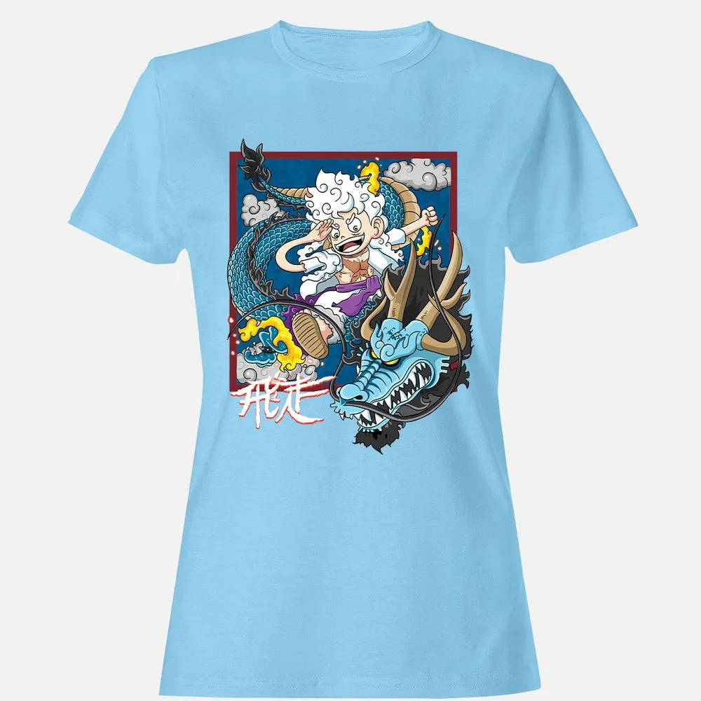 Women's T-Shirt - Q1DYXWVS - Light Blue - 8