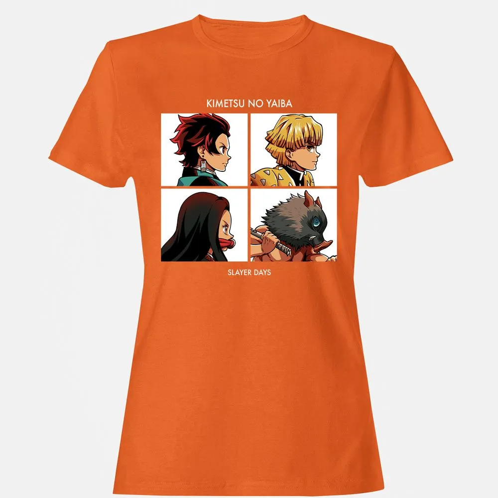 Women's T-Shirt - J3X7MPVH - Orange - 11