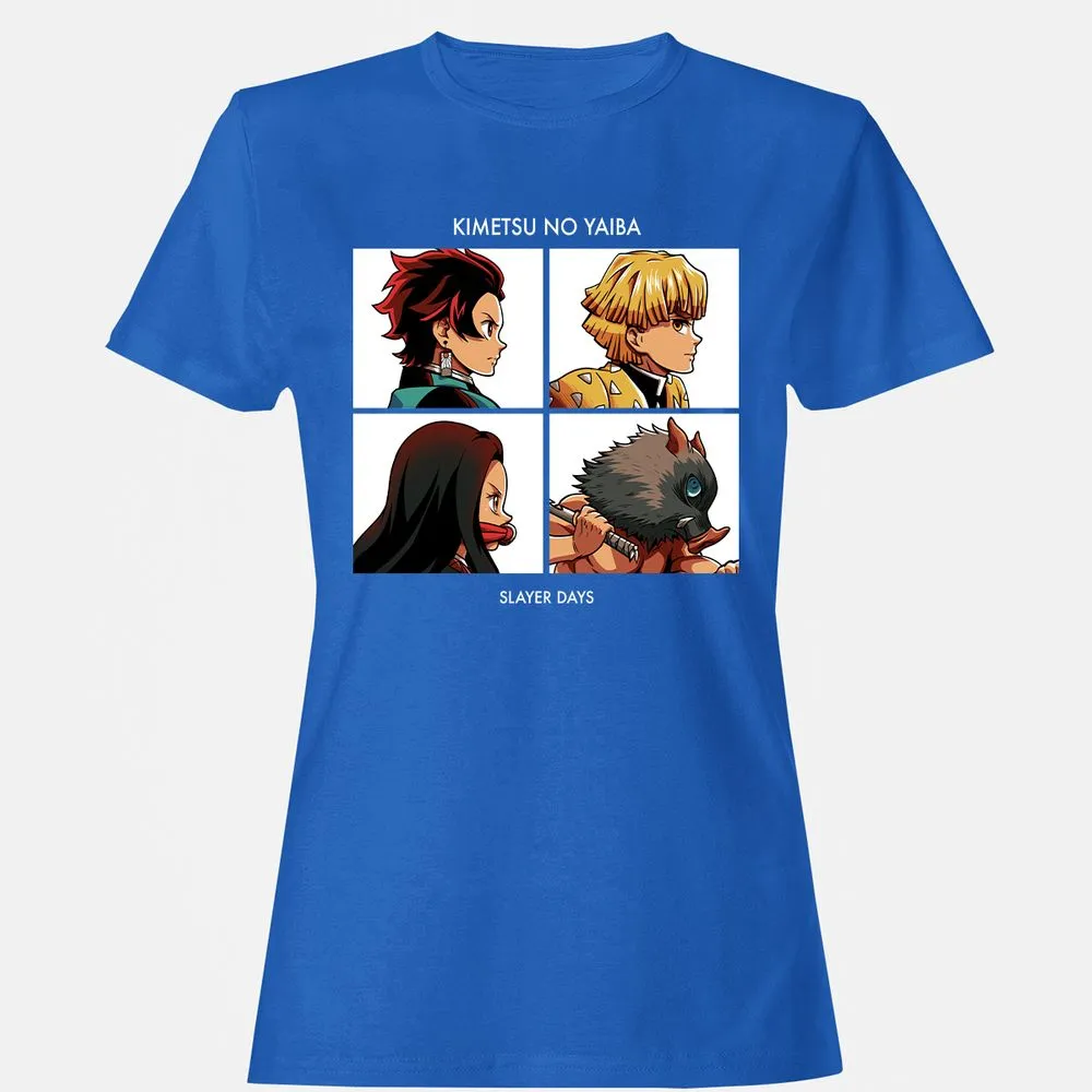 Women's T-Shirt - J3X7MPVH - Royal - 14