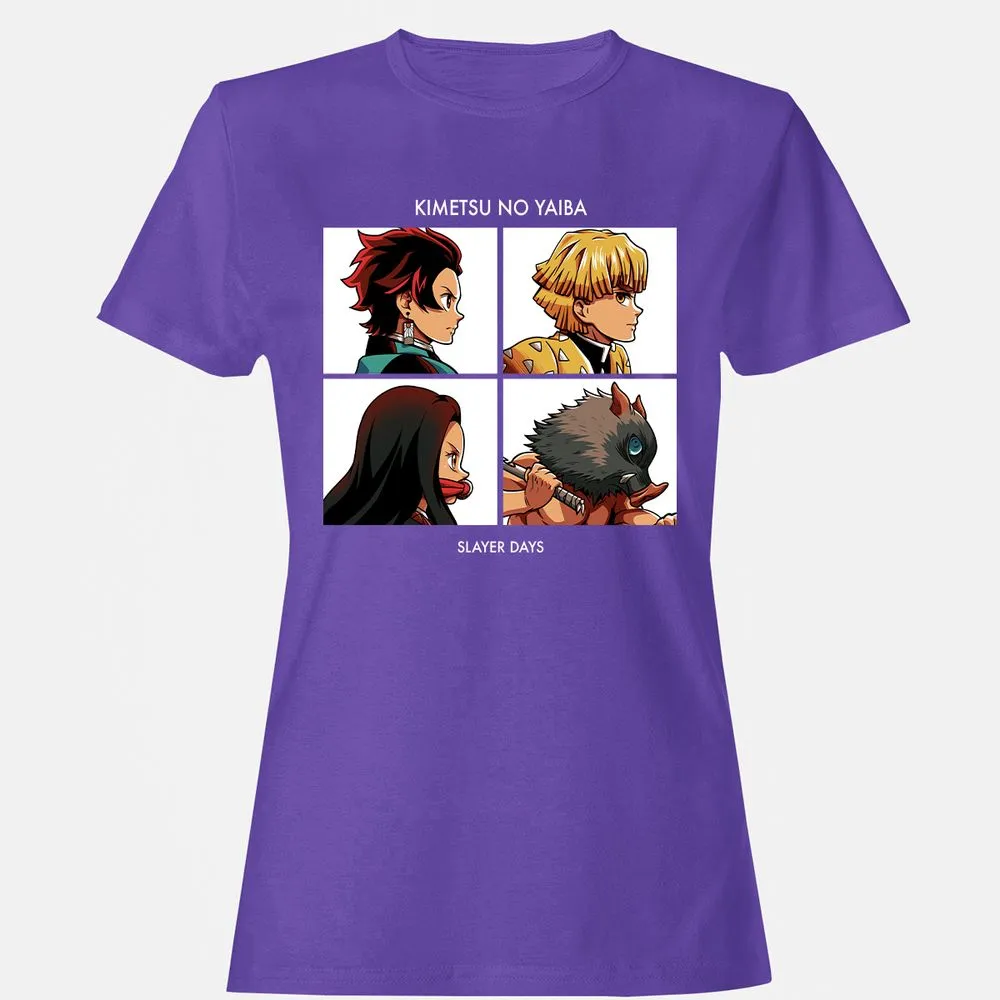 Women's T-Shirt - J3X7MPVH - Purple - 12