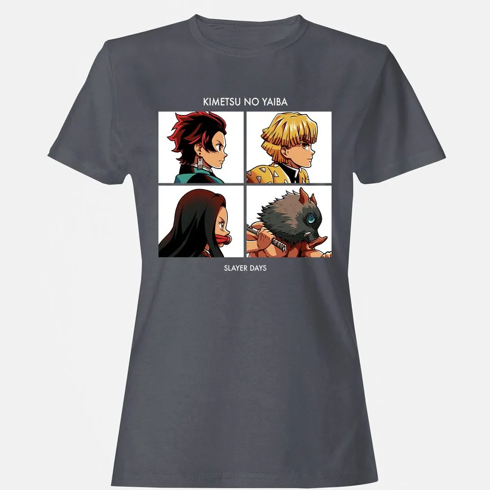 Women's T-Shirt - J3X7MPVH - Dark Heather - 5