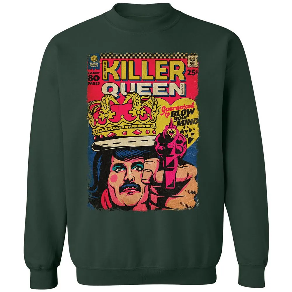 Classic Unisex Sweatshirt - GQV7V27Y - Forest Green - 4