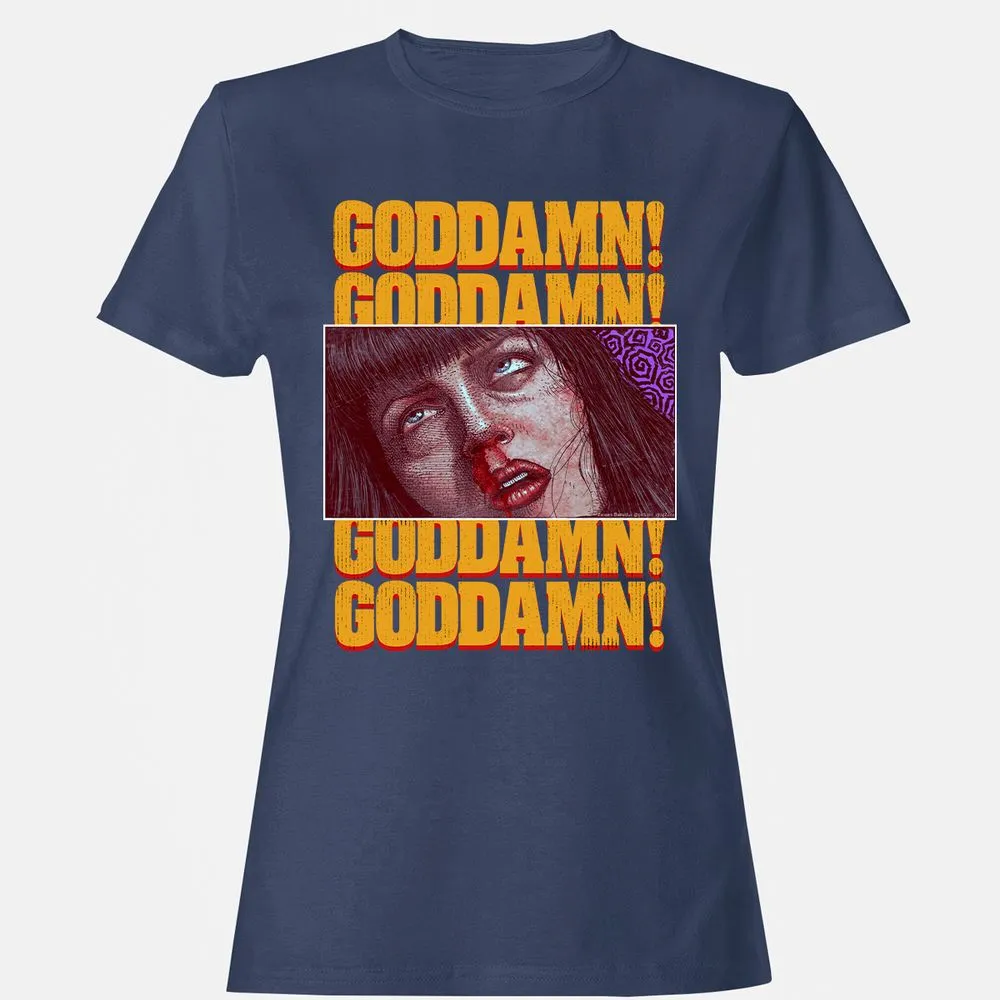 Women's T-Shirt - JHBD9G7J - Navy - 10