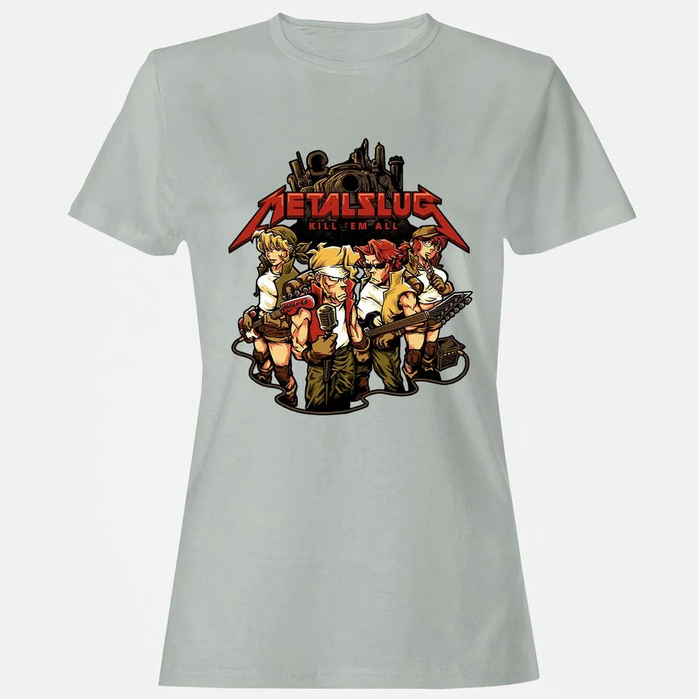 Women's T-Shirt - 6LNS31JZ - Ash - 2