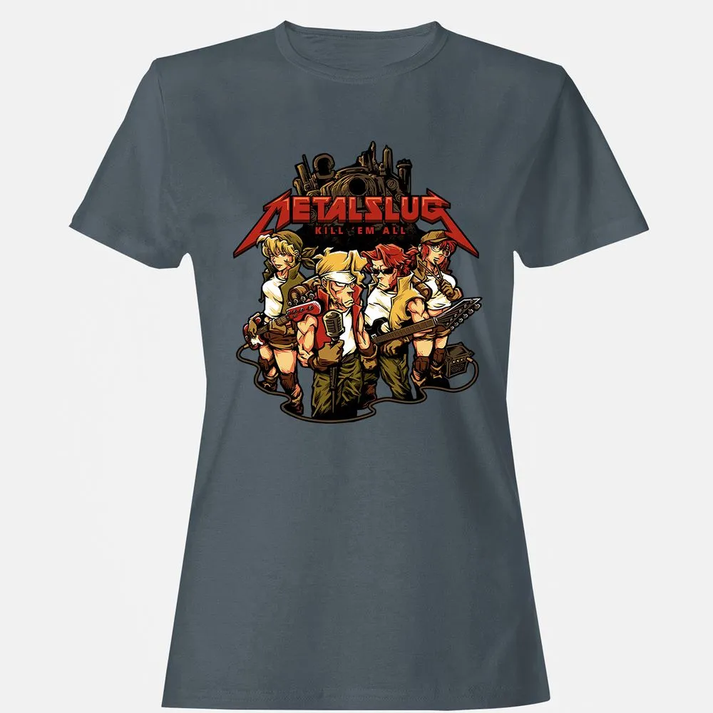 Women's T-Shirt - 6LNS31JZ - Charcoal - 3