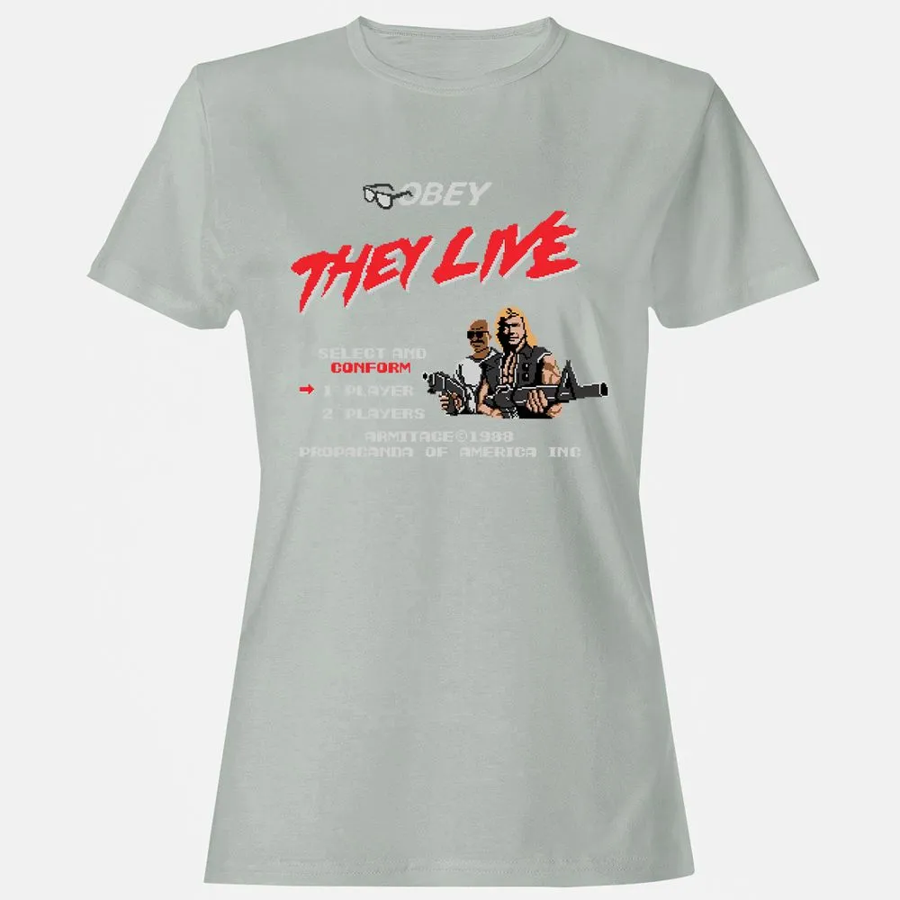 Women's T-Shirt - 6LTQYZMM - Ash - 2