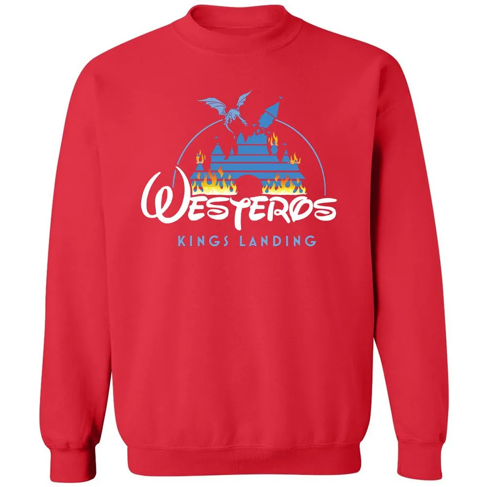 Classic Unisex Sweatshirt - 4HLG5QXJ - Red - 5