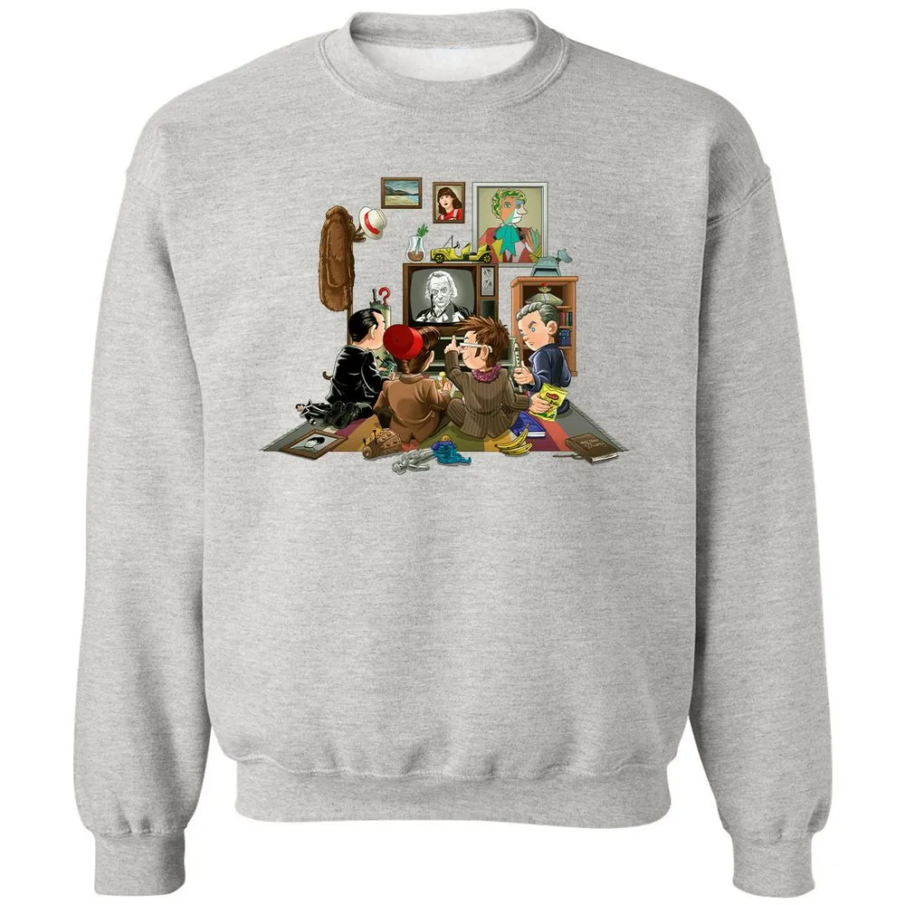 Classic Unisex Sweatshirt - HPCFFYUJ - Ash - 8