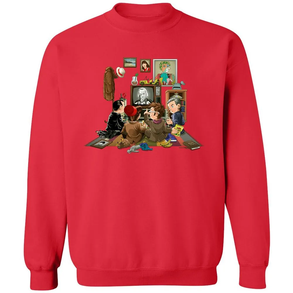 Classic Unisex Sweatshirt - HPCFFYUJ - Red - 5