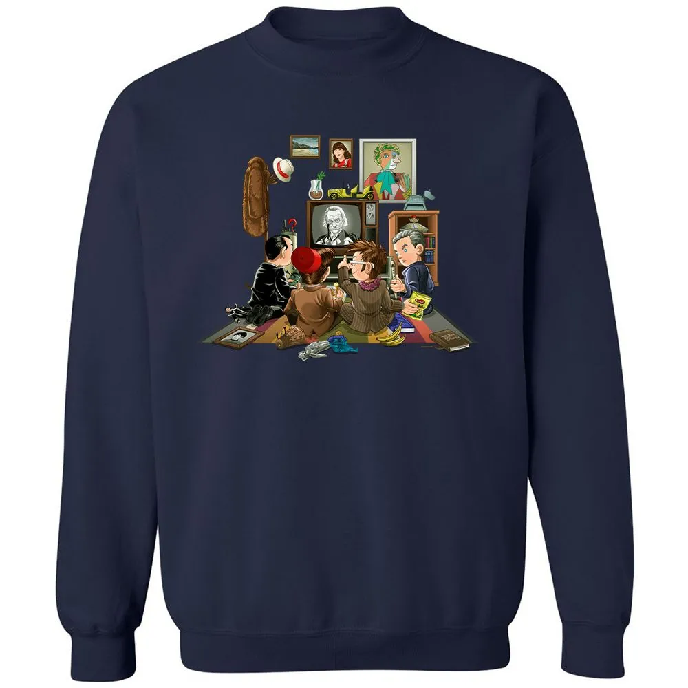 Classic Unisex Sweatshirt - HPCFFYUJ - Navy - 2