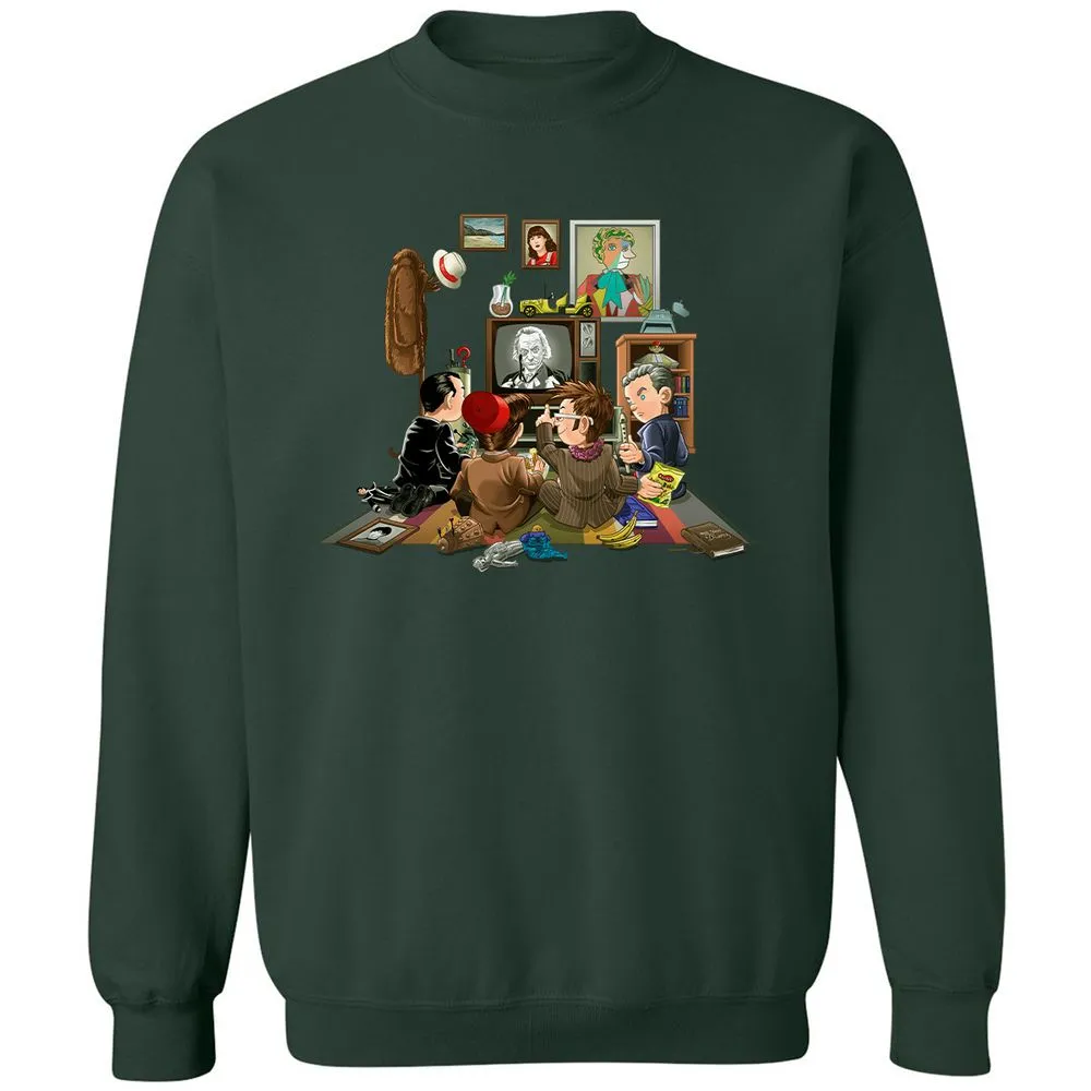Classic Unisex Sweatshirt - HPCFFYUJ - Forest Green - 4