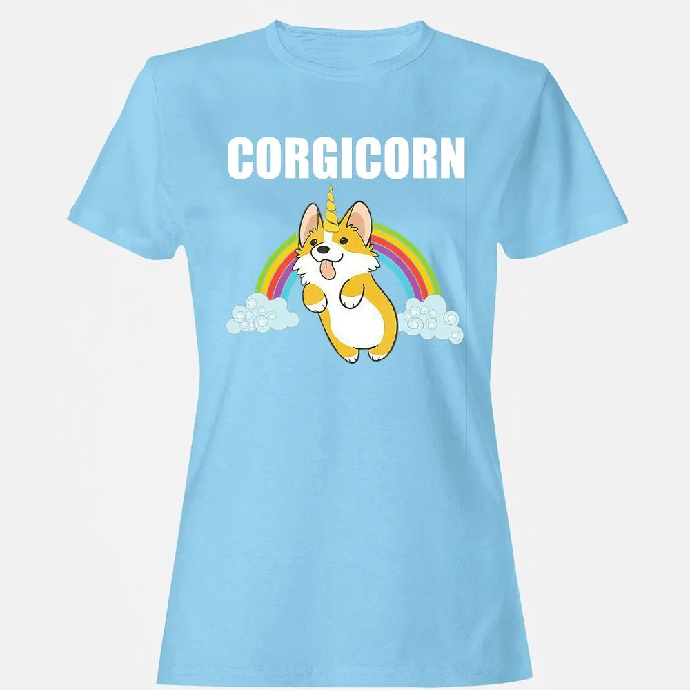 Women's T-Shirt - 2VHNPBQU - Light Blue - 8