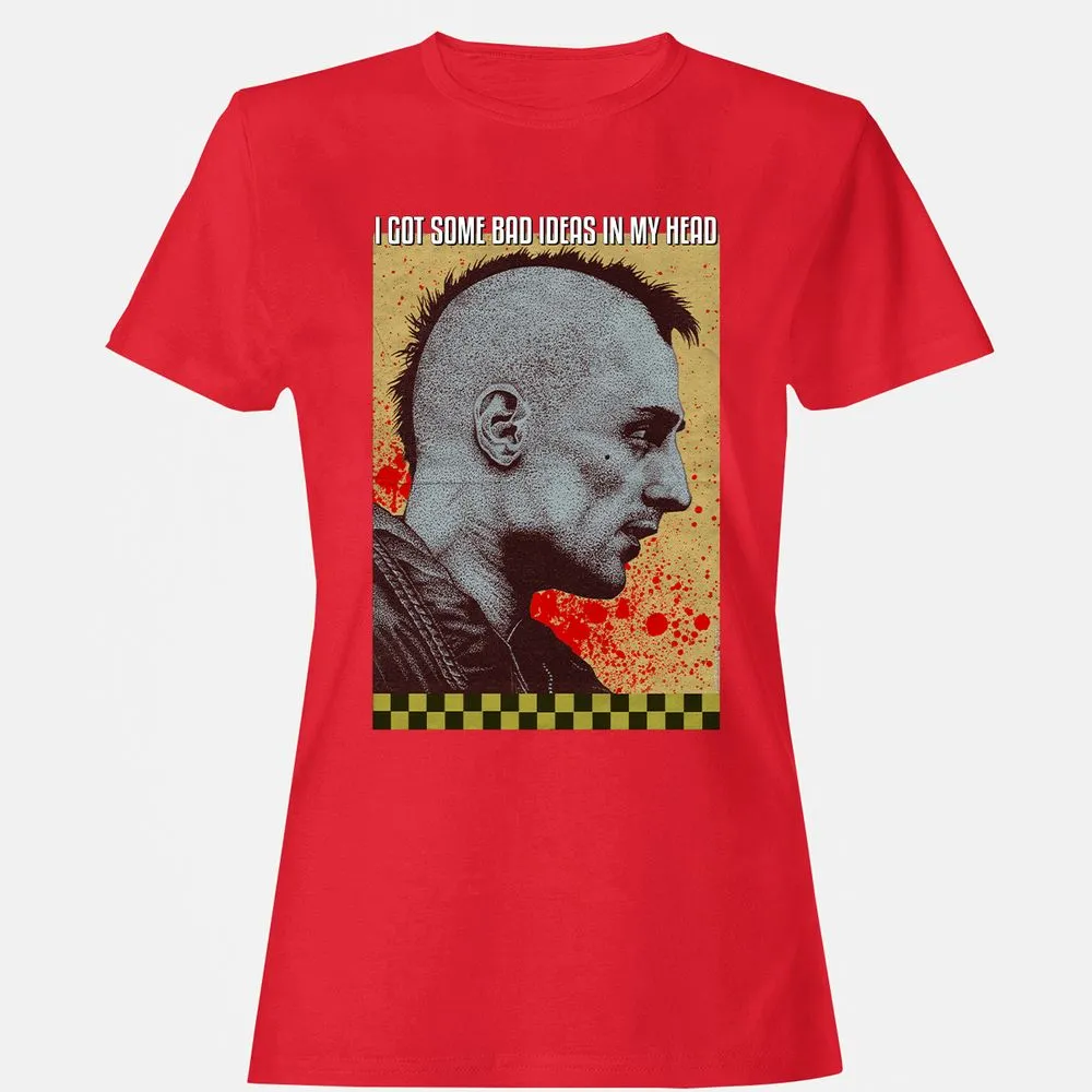 Women's T-Shirt - Q286XVZE - Red - 13