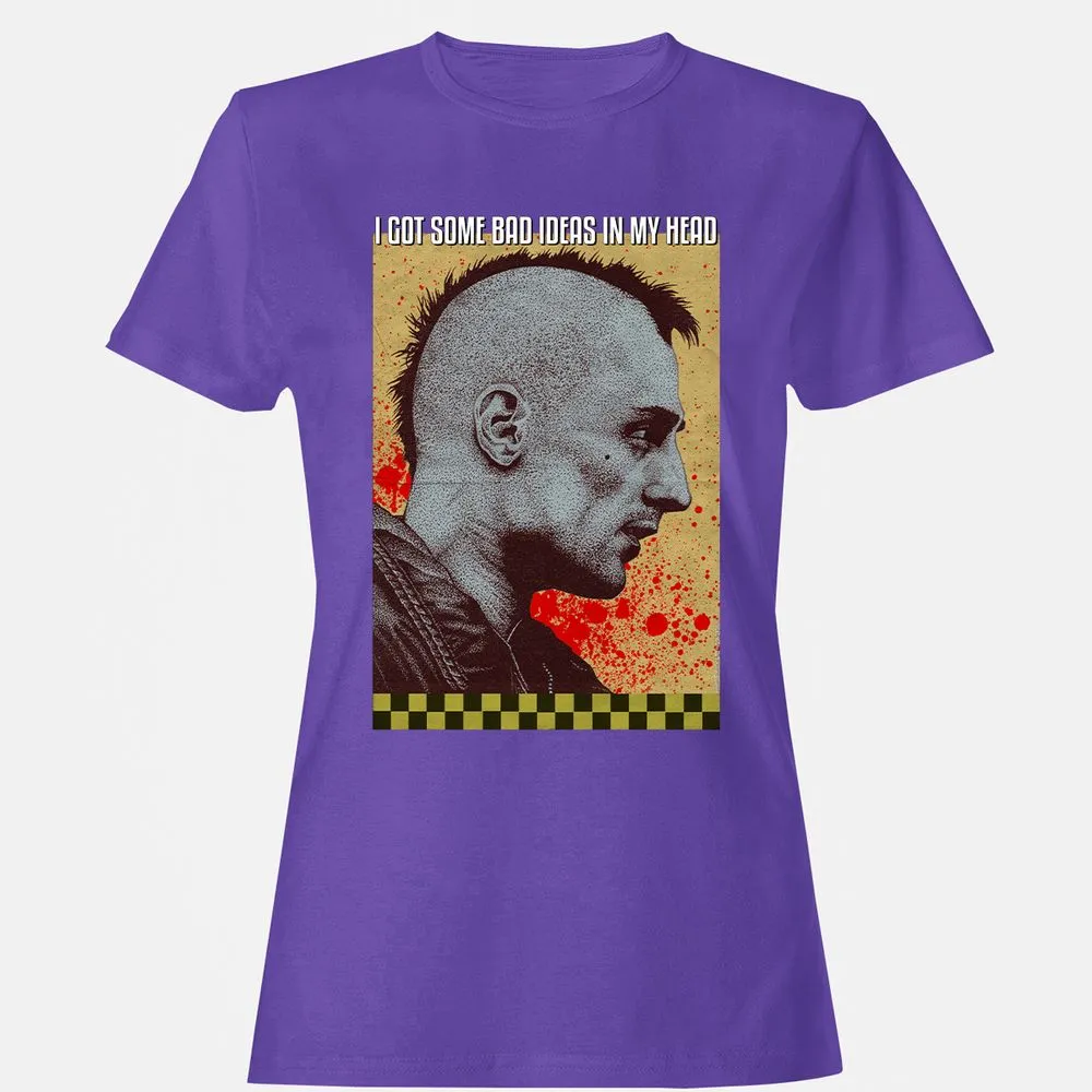 Women's T-Shirt - Q286XVZE - Purple - 12