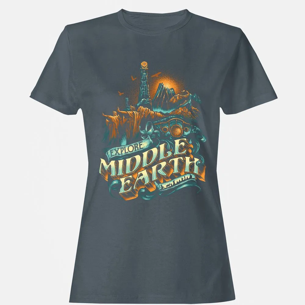 Women's T-Shirt - 9A3VMTK9 - Charcoal - 3