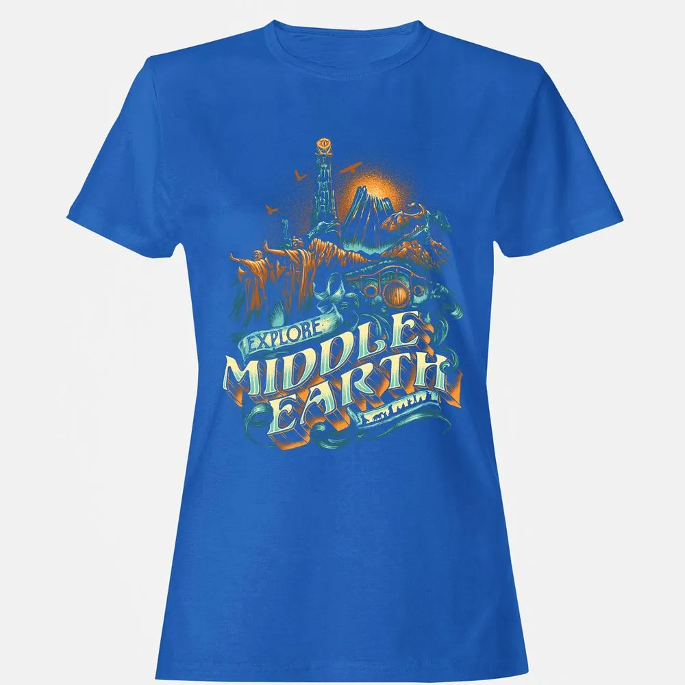 Women's T-Shirt - 9A3VMTK9 - Royal - 14