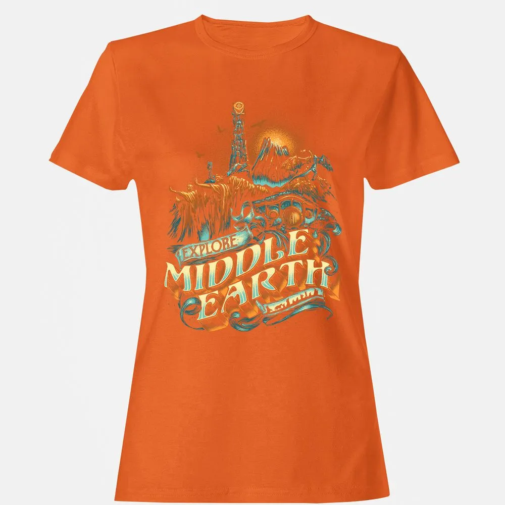 Women's T-Shirt - 9A3VMTK9 - Orange - 11