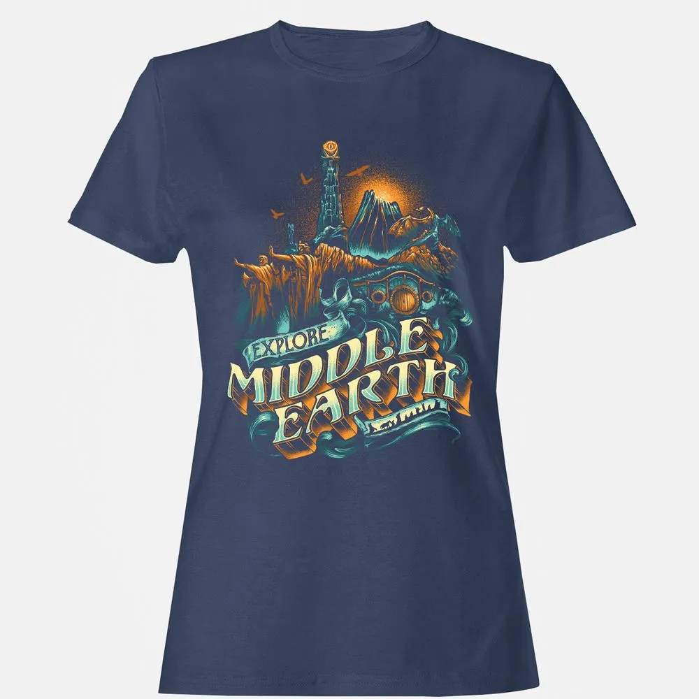 Women's T-Shirt - 9A3VMTK9 - Navy - 10