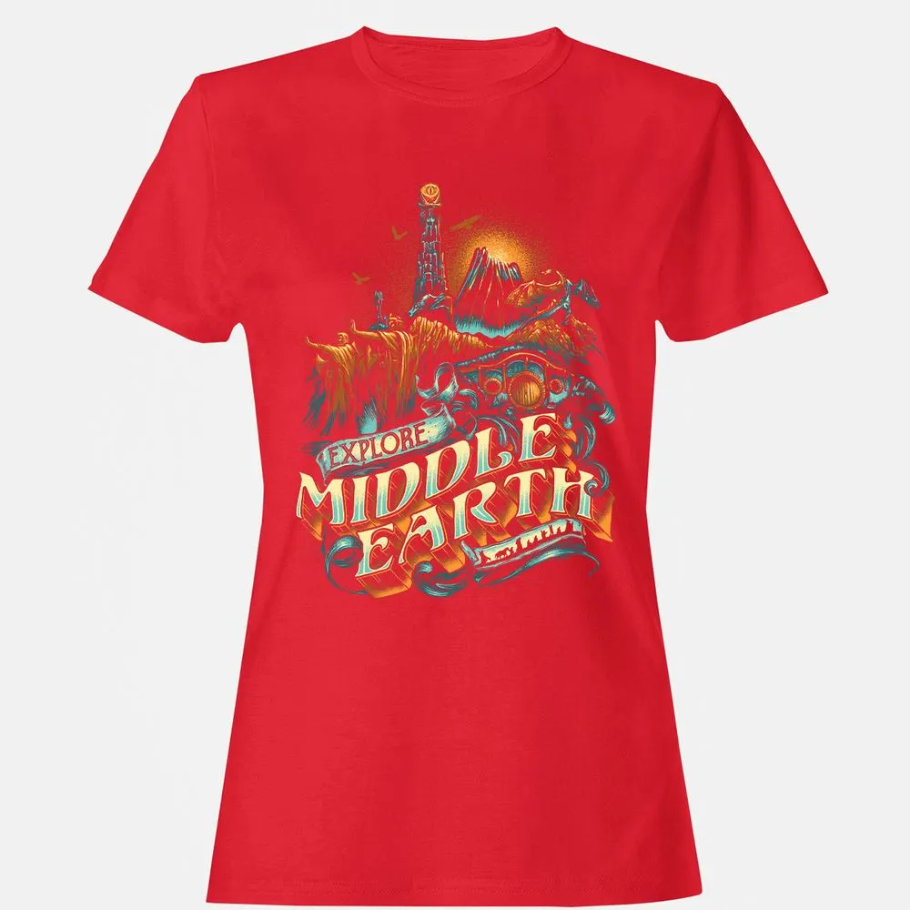 Women's T-Shirt - 9A3VMTK9 - Red - 13